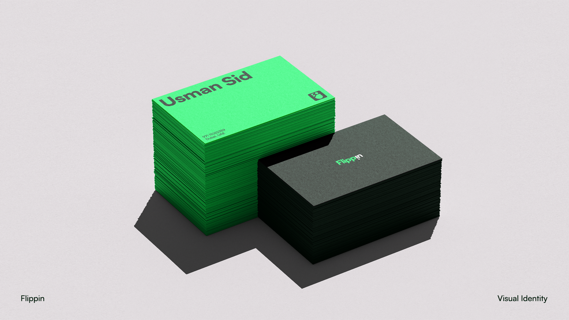 Flippin business card stationery