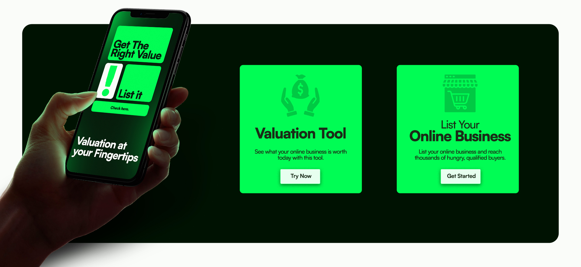 Flippin product user interface