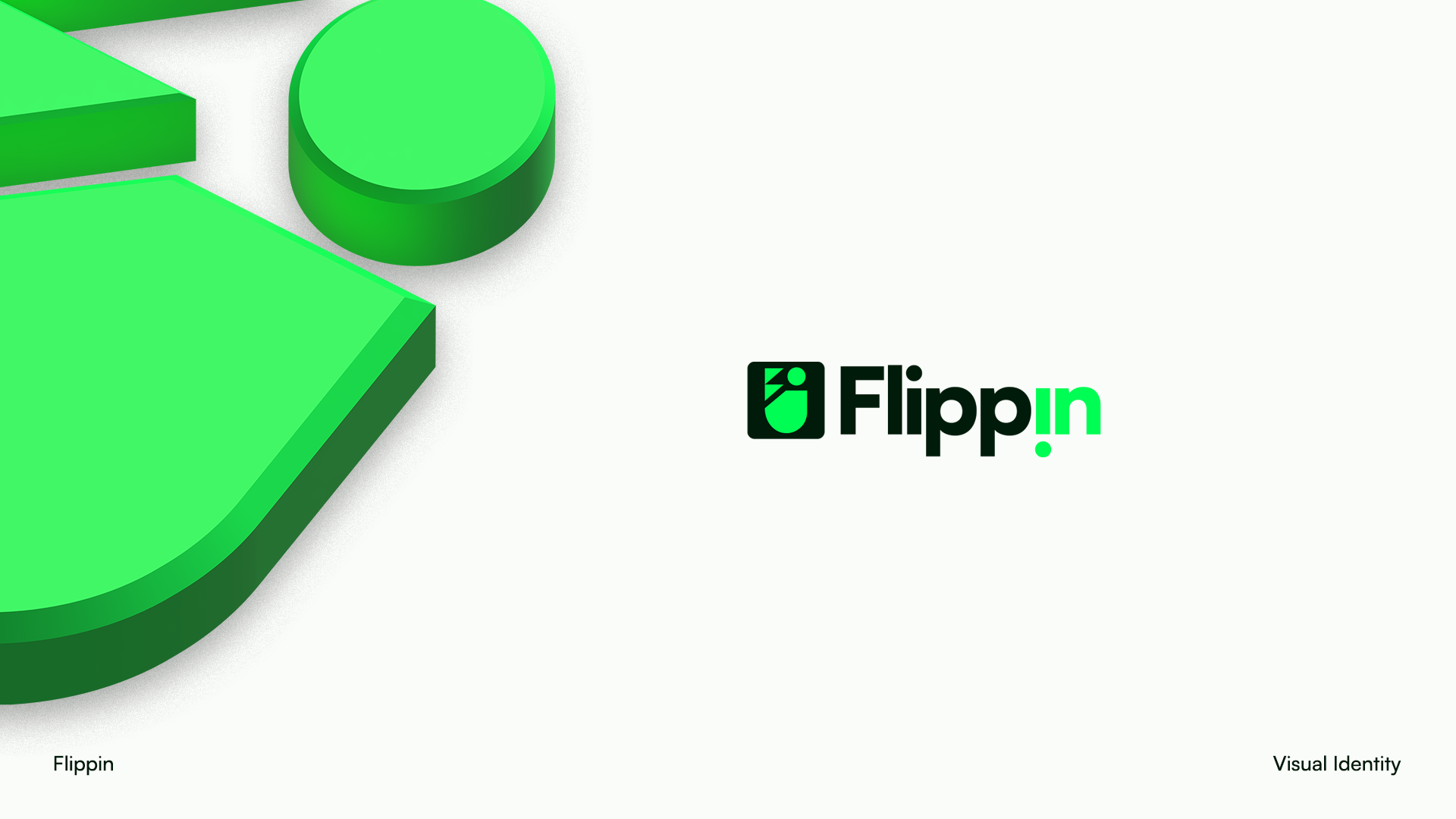 Flippin brand identity logo