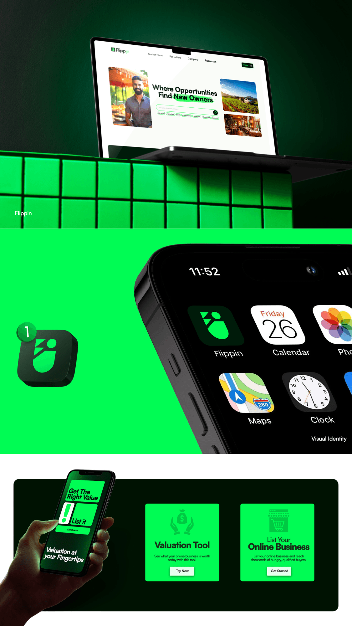 Flippin technologies Branding by prropapanda studios